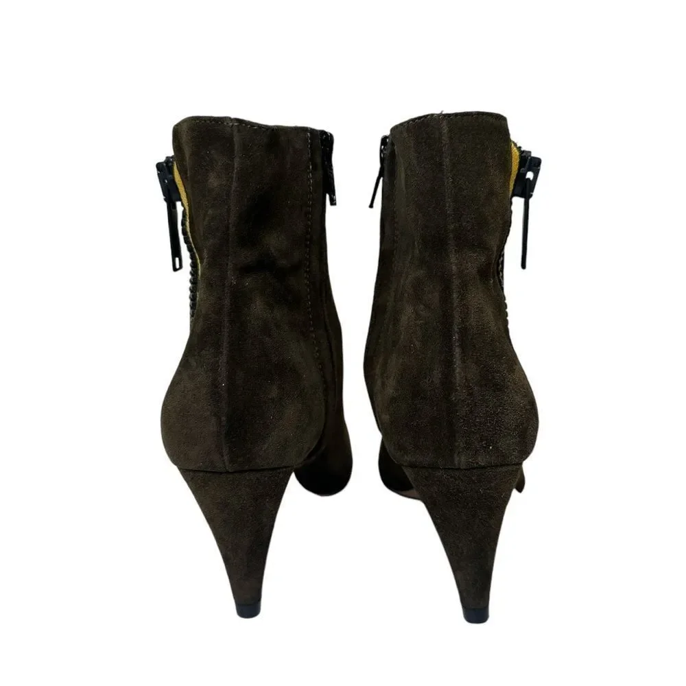 VERONICA BEARD Military Roxie Suede Boot in Brown - Picture 7 of 11